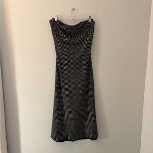 Charlotte Russe Black and White Polka Dot Midi Dress